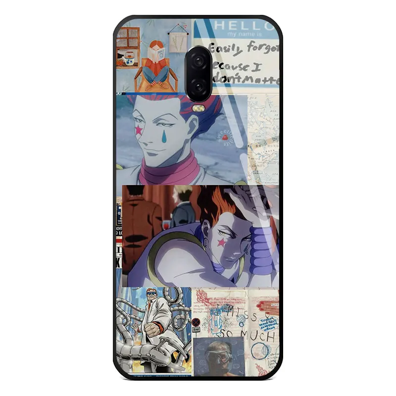 Hisoka hxh Hunter Аниме закаленное стекло мягкий силиконовый чехол для Oneplus 6 6T 7