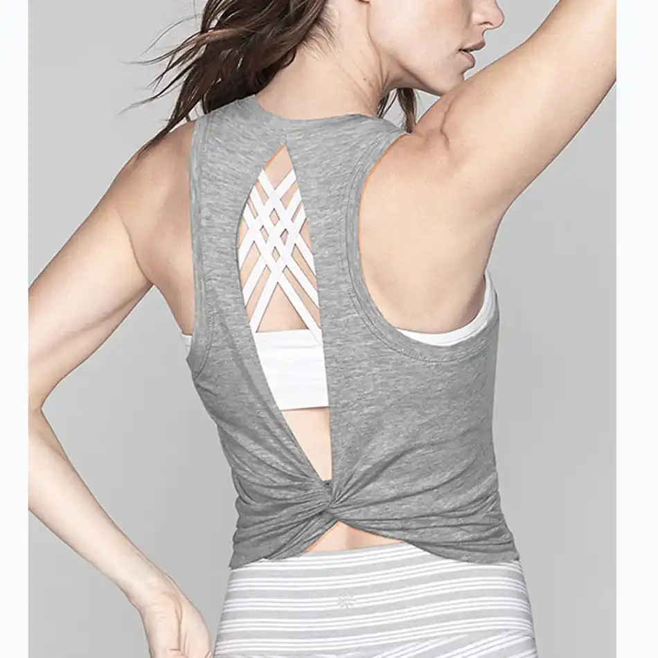 knotted workout tank