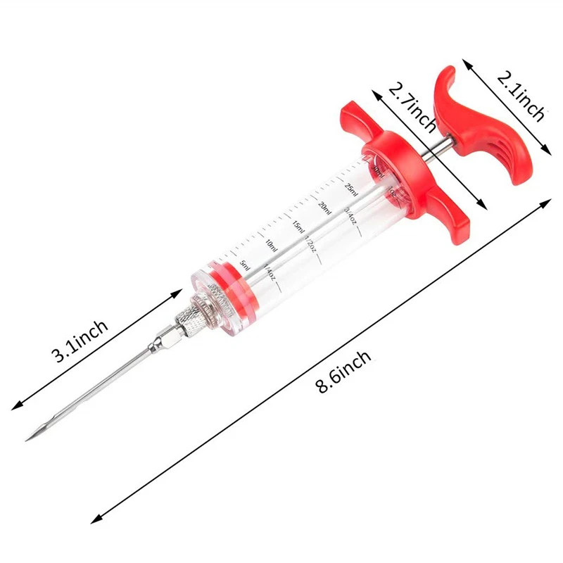 Нержавеющая сталь игольчатый инжектор мяса курицы вкус маринада кулинарный шприц для специй кухня приготовление пищи для мяса птицы Турция кухонный инструмент для барбекю