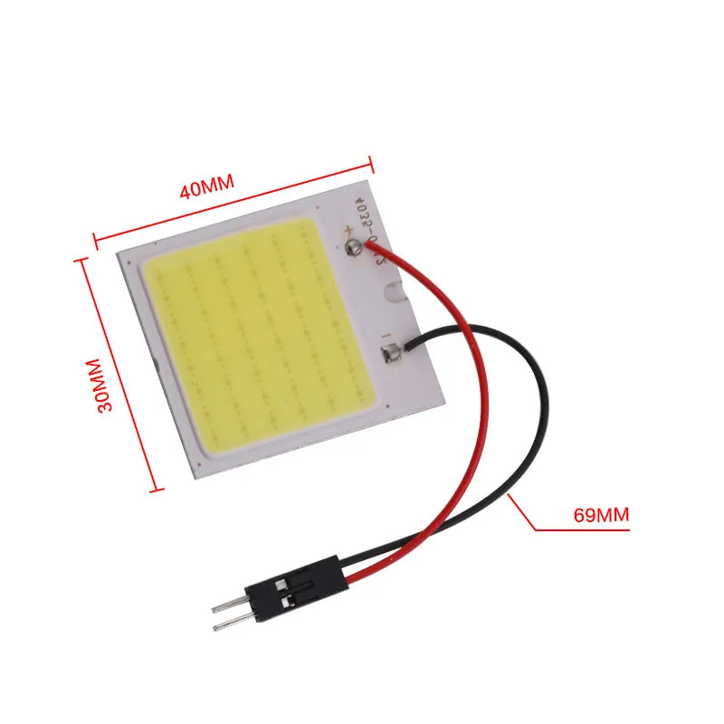 Белый красный синий T10 Cob 24 SMD 36 Автомобильные светодиодные панели для автомобиля
