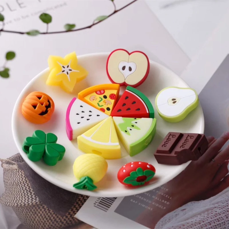 

Lovely Fruits Charger Cable Winder Protective Case Saver 8 Pin Data line Protector Earphone Cord Protection Sleeve Cover