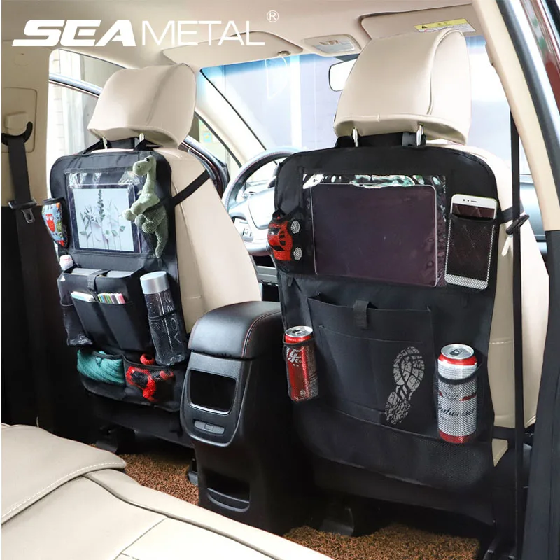 

2019 New Car Seat Back Storage Organizer Bag Universal Oxford Cloth Multifunction Storage Box Stowing Tidying Pocket Car Styling