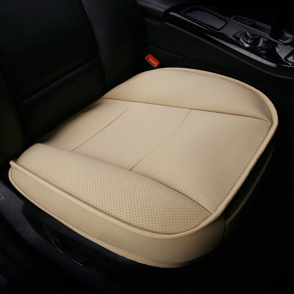 5D Car-Covers PU Leather Deluxe Car Cover Seat Protector Cushion Front Cover Universal Four Seasons Breathable For Car