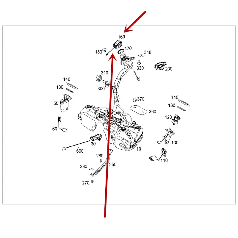 Внутренняя крышка топливного бака для автомобиля C180mer ced es-be nzW221 E200 R300 S350 CLS350 E SLK GLK G AMG Level Fueling hood Fill seal cover