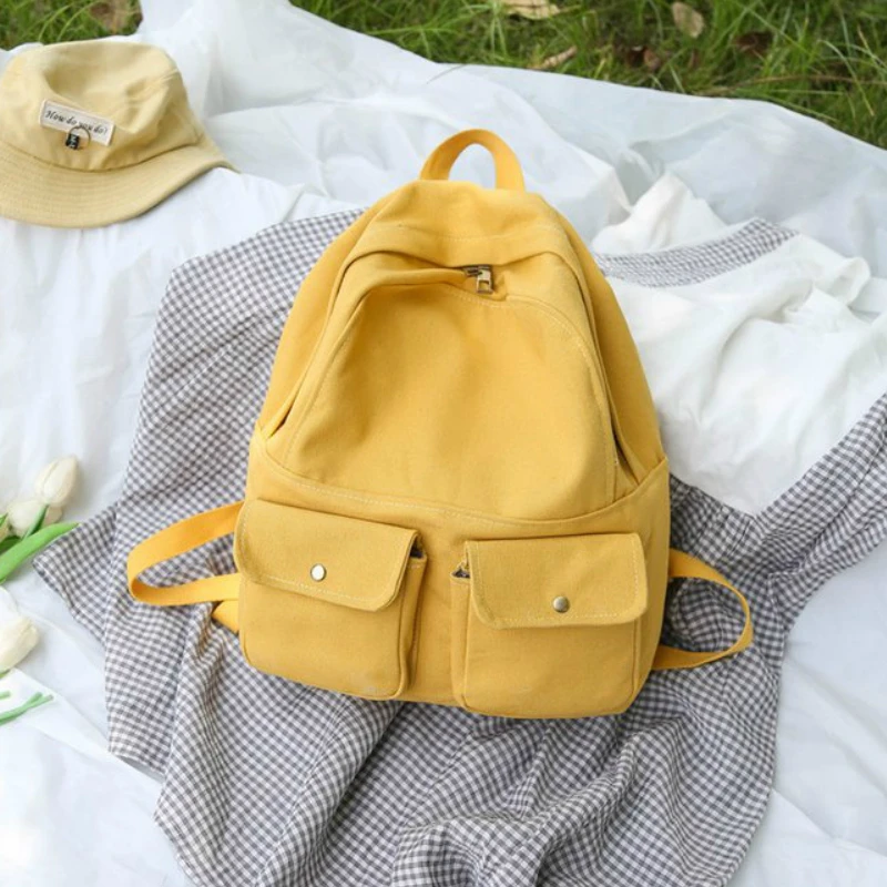

2018 Fashion High Quality Canvas Backpack Female Leisure Backpacks Cute Girls School Bags Portable Women Backpack Book Bag