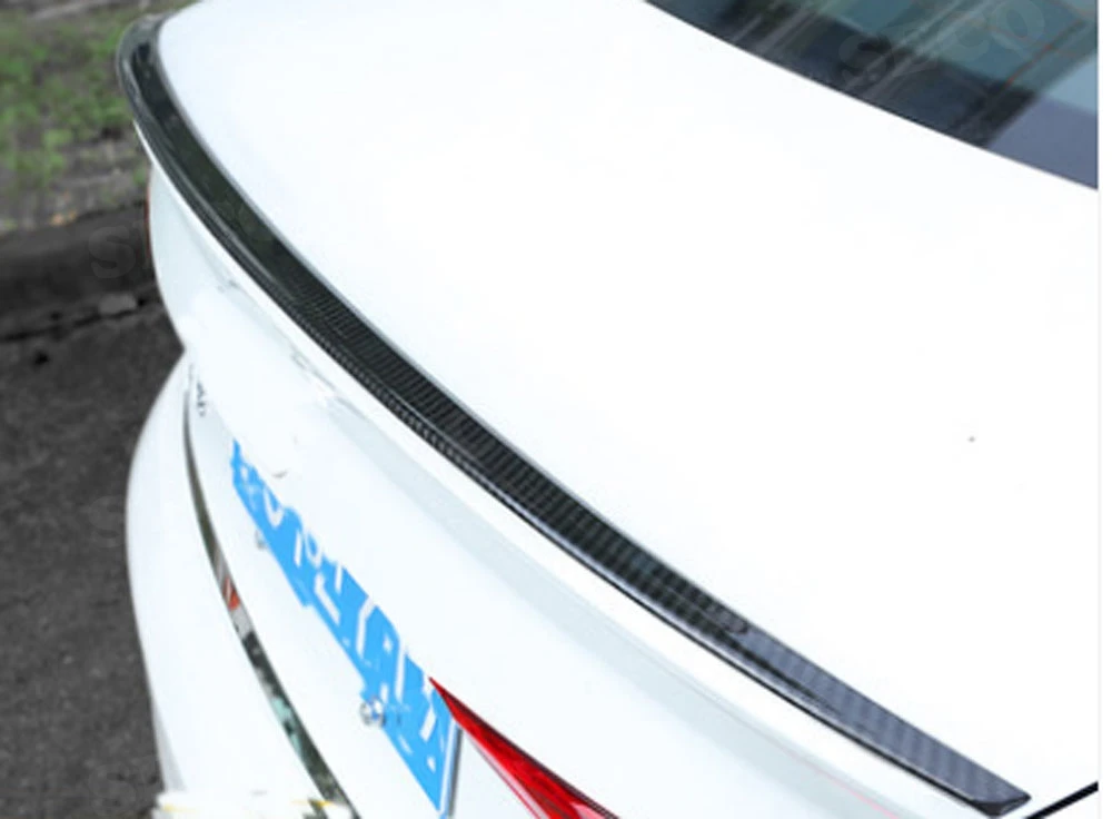 Задний спойлер из углеродного волокна для Audi A5 S5 Sedan спойлер автомобильный Стайлинг