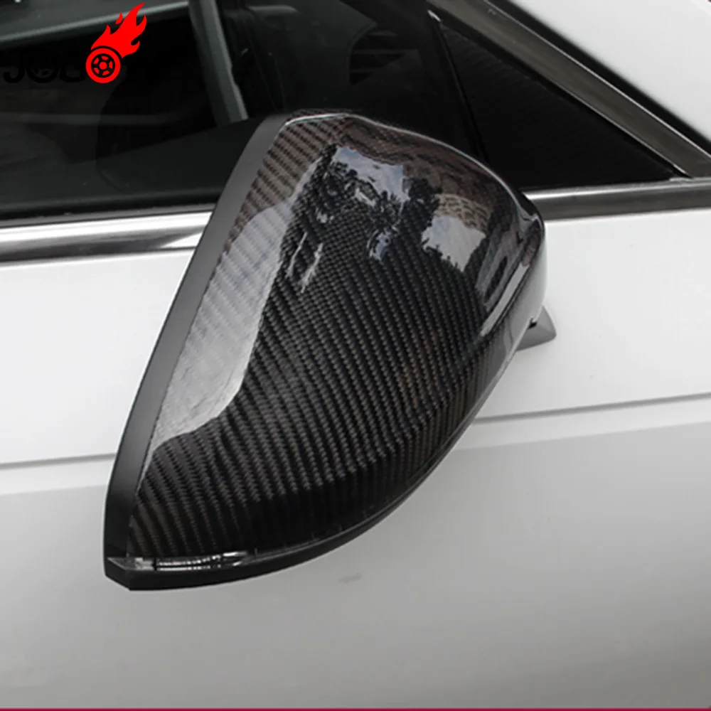Стайлинга автомобилей углеродного волокна зеркало заднего вида Обложка для AUDI A4 A5 S4 S5 B9 Avant Allroad quattro Замена Стиль