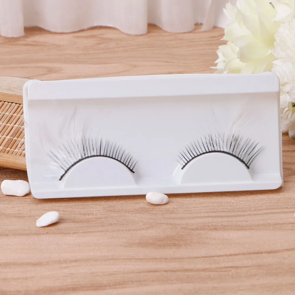 2017 Горячая Новинка 1 пара перьев Накладные ресницы макияж Хэллоуин Рождество шоу