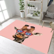 Жираф носить солнцезащитные очки ковры и ковры для детей для дома гостиная большая спальня прихожая WC Кухня Дверь пол коврики для ванной