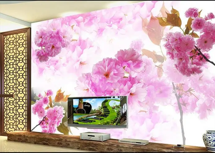 3d papel de parede personalizado foto 3d papel de parede flores de cerejeira pinturas decorativas pintura - Flor Decor 3d papel de parede personalizado foto 3d papel de parede flores de cerejeira pinturas decorativas pintura - Flor Decor