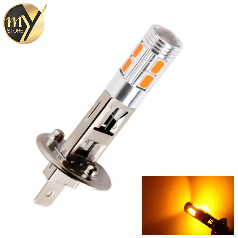 

H1 Led Fog Lights 10SMD 5630 Chip Car Light Bulbs DRL Daytime Running Lights Car Driving Brake Signal Leds Xenon Auto Led Light