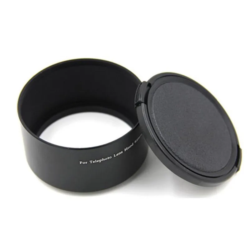 Camera Lens Hood 46mm 49mm 52mm 58mm 62mm 67mm 72mm 77mm 37 to 82mm Metal + Lens cap For Canon Nikon Sony Tamron Sigma