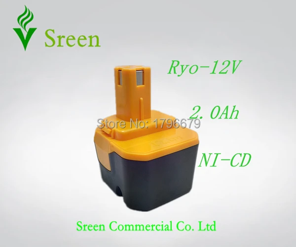 New 2000mAh Rechargeable 12V NI CD Replacement Battery Pack for Ryobi Power Tool Battery RY1204 1400652B