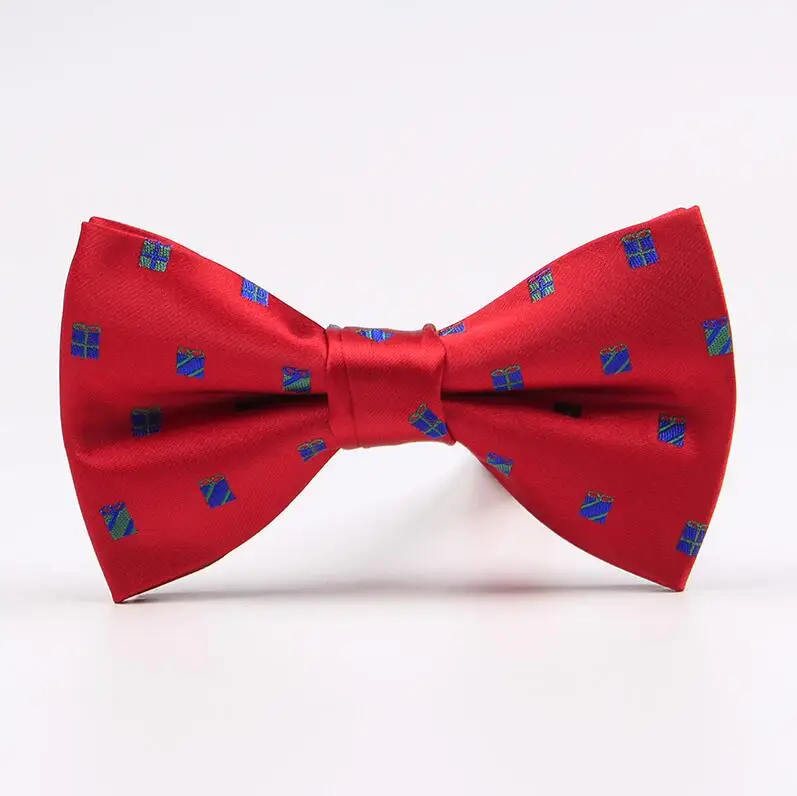 10 RBOCOTT Рождество Модный галстук-бабочка Bowties для мужчин фестиваль интимные аксессуары Новинка ёлки Снежинка костыль узор - Цвет: 10
