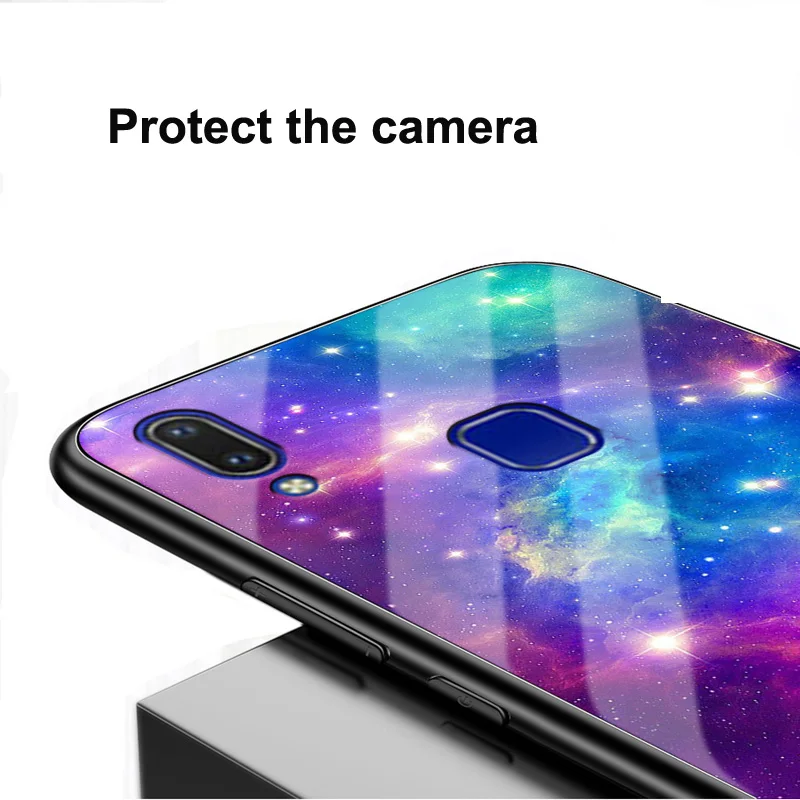Закаленное Стекло Крышка для Vivo U1 Капа Чехол Мягкий силиконовый чехол жесткий чехол 6,2 ''для естественных U1 U 1 V1818GA случаях Coque shell