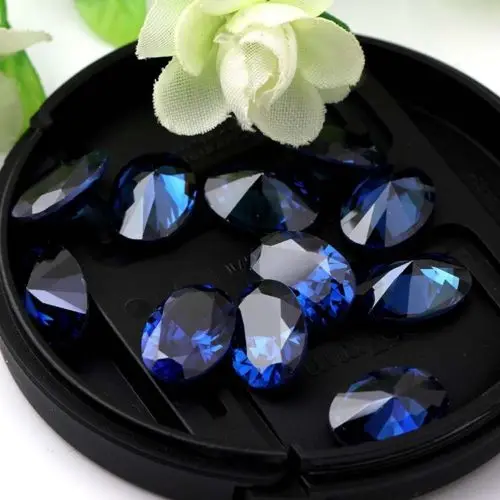 Натуральный синий циркон ювелирных изделий бриллианты восьмиугольная огранка 11X9 мм свободные драгоценные камни оптом много