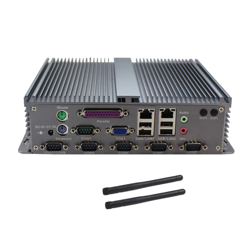 

Embedded mini pc integrated Atom D2550 quad core 1.86GHz with 8 USB2.0 and 6 COM 2G RAM 64G SSD