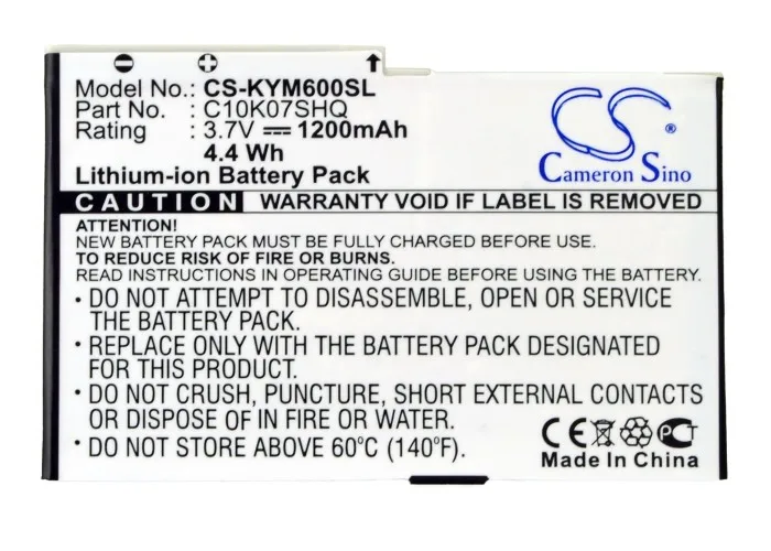 Cameron Sino аккумулятор 1200 мАч SCP 37LBPS 10K07SHQ 36LBPS для Sanyo 8600 Zio Kyocera M6000 M6000|Аккумуляторы