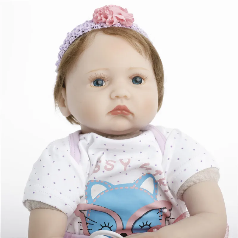 SanyDoll см 22 дюймов 55 см силиконовая кукла реборн, Реалистичная кукла реборн красивая кукла мальчик и девочка подарок на день рождения