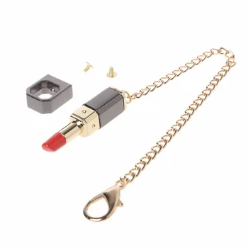 

THINKTHENDO 1PC Fashion Design Lipstick Shape Clasp Lock For DIY Messenger Handbag Shoulder Bag Hardware 2018 Hot