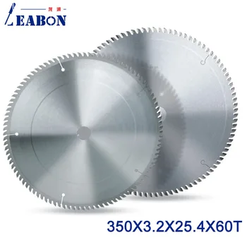 

LEABON Circular Saw Blade 350x60Tx3.2x25.4/30mm with Tungsten Carbide Tipped Material Saw Blade for Cutting Rose Wood MDF