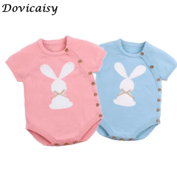 

2019 Knitted Baby Clothes Newborn Baby Girl Romper Cotton Infant Rompers For Boys Girls New Born Baby Jumpsuit Baby Boy Romper