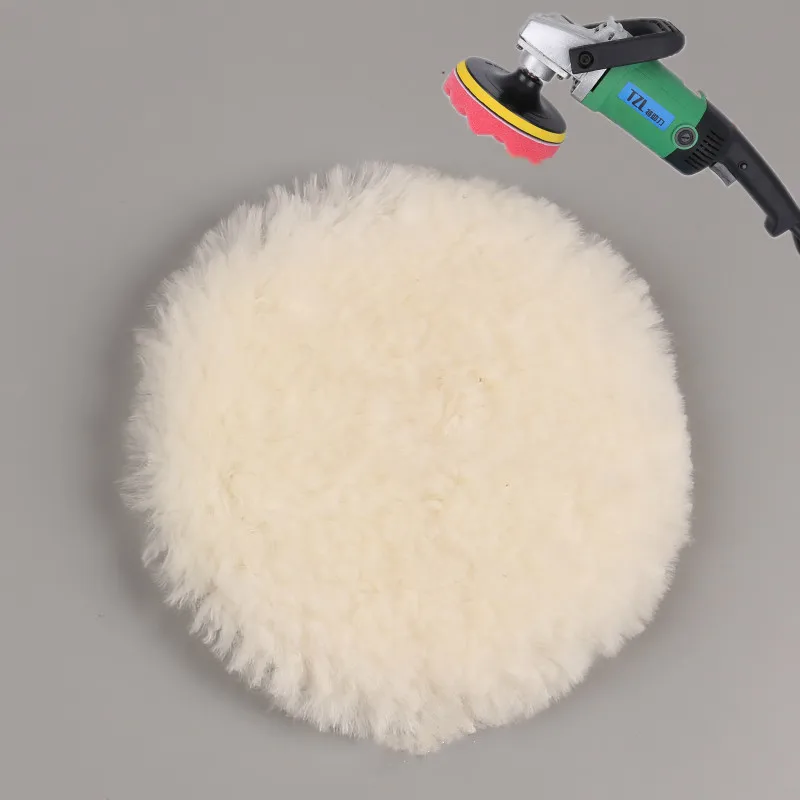 4' 5' 6' 7' Polishing pad car waxing Self-adhesive Sponge Wool polishing For Car paint Care 75mm 100mm 125mm 150mm 180mm  (2)