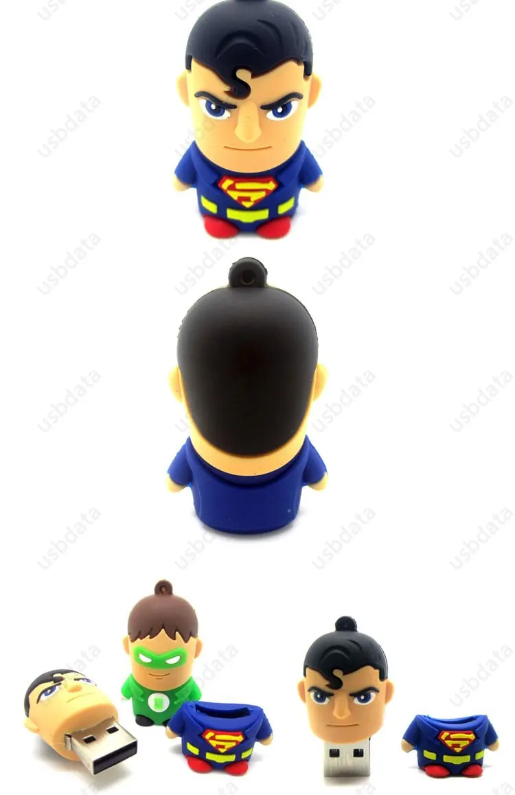 Superheros USB 128 ГБ 512 ГБ Superman Spiderman Batman Flash Drive 64 ГБ 8 ГБ 16 ГБ 32 ГБ флеш-накопитель 3,0 карта памяти флэш-карта 256 ГБ