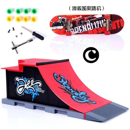 9-Finger-Skateboards-Skate-Park-Ramp-Parts-for-Tech-Practice-Deck-Children-Gift-Set-Fingerboard-Toys