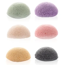 Губка для умывания лица роговой контроль масла Уход за лицом мяч для лица Пудра для ухода за кожей мягкий бамбуковый уголь konjac очищающий инструменты для макияжа лица