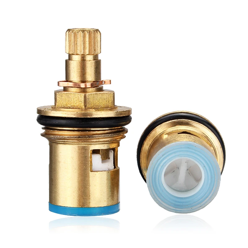 2 шт. кран картридж 1/2 керамический смеситель для воды внутренний дисковый клапан четверть поворотные картриджи клапаны Замена Горячая