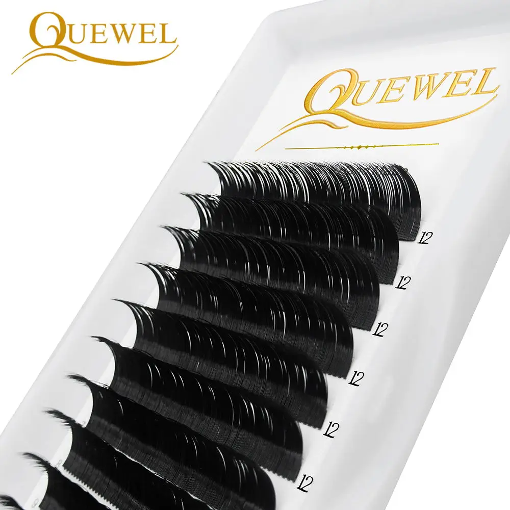Quewel отдельные накладные ресницы Длина 8 18 мм искусственные натуральные матовые