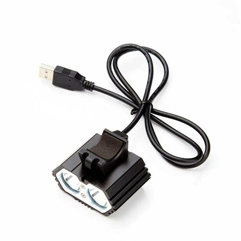 Durable Cool 6000LM 2 X XM-L T6 LED USB Waterproof Lamp Bike Bicycle Headlight