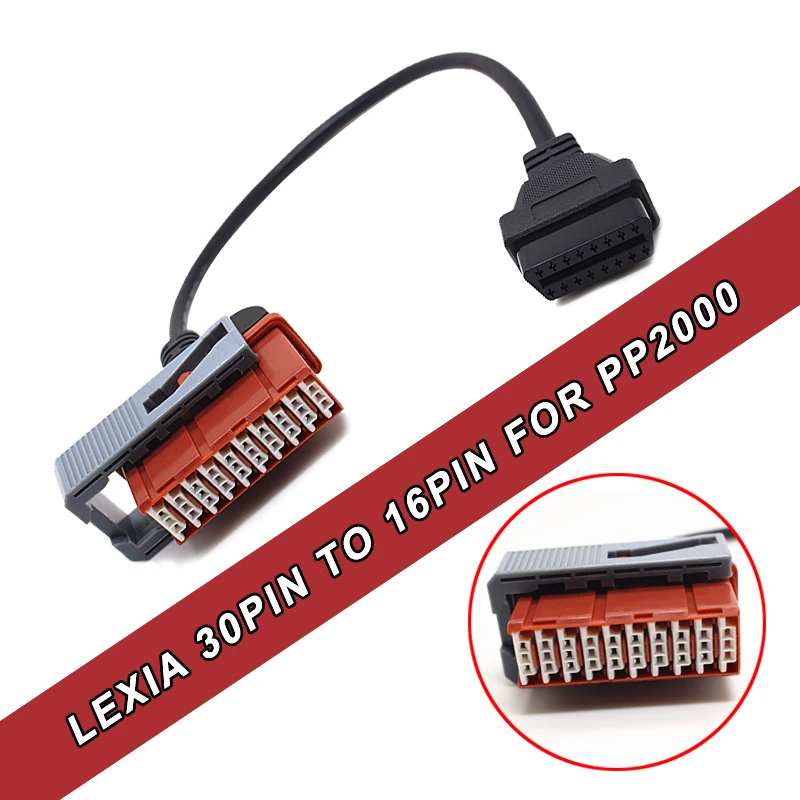 

30pin Cable 30 pin connector Connect Lexia3 PP2000 Interface with Old cars for Peugeot/Citroe Lexia 3 Diagnostic Interfacen