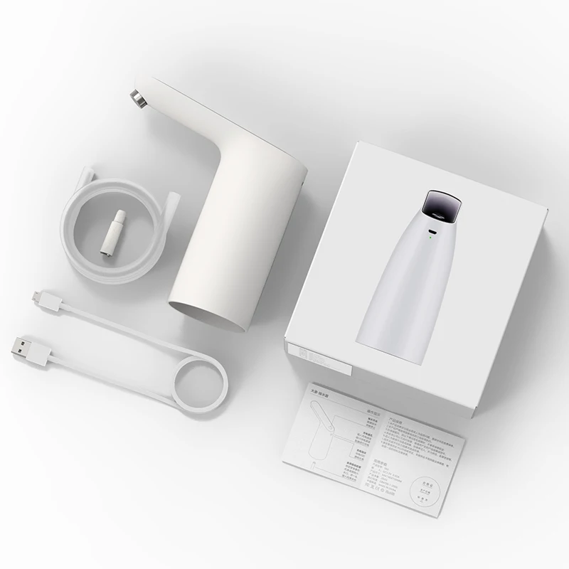 Xiaomi Mijia 3life автоматический Usb мини сенсорный выключатель водяной насос беспроводной Перезаряжаемый Электрический диспенсер водяной насос с usb-кабелем - Цвет: White
