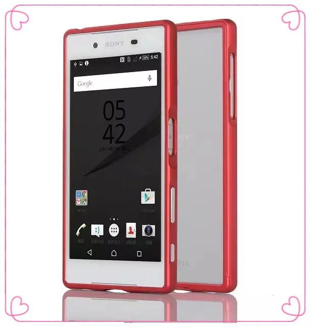 

Bumper Case For Sony Xperia Z5 E6603 E6633 E6683 Luxury Deluxe Ultra Thin Protective Metal Bumper Frame Case Cover For Sony Z5