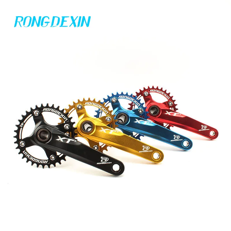 Hollow aluminum crankset plus or minus 34 hollow tooth plate modified ultra-light hollow tooth plate crank bottom bracket tosend