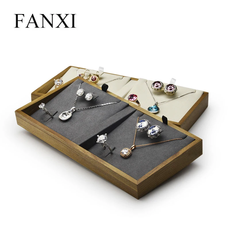 Поднос-органайзер для ювелирных изделий FANXI поднос из массива дерева