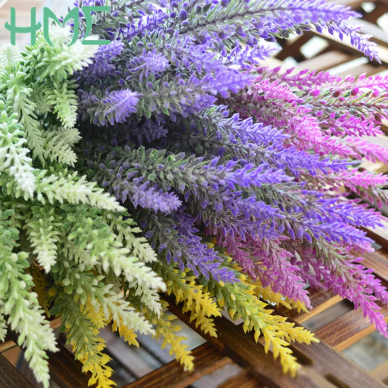 

New! 1pcs/lot Romantic decoration lavender flower silk artificial flowers grain decorative Simulation of aquatic plants