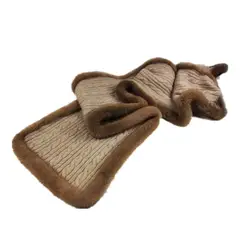 Шарф люкс 100% чистого кашемира женщин весна-осень зима натуральный норки меховая отделка меховой шарф из кашемира S15