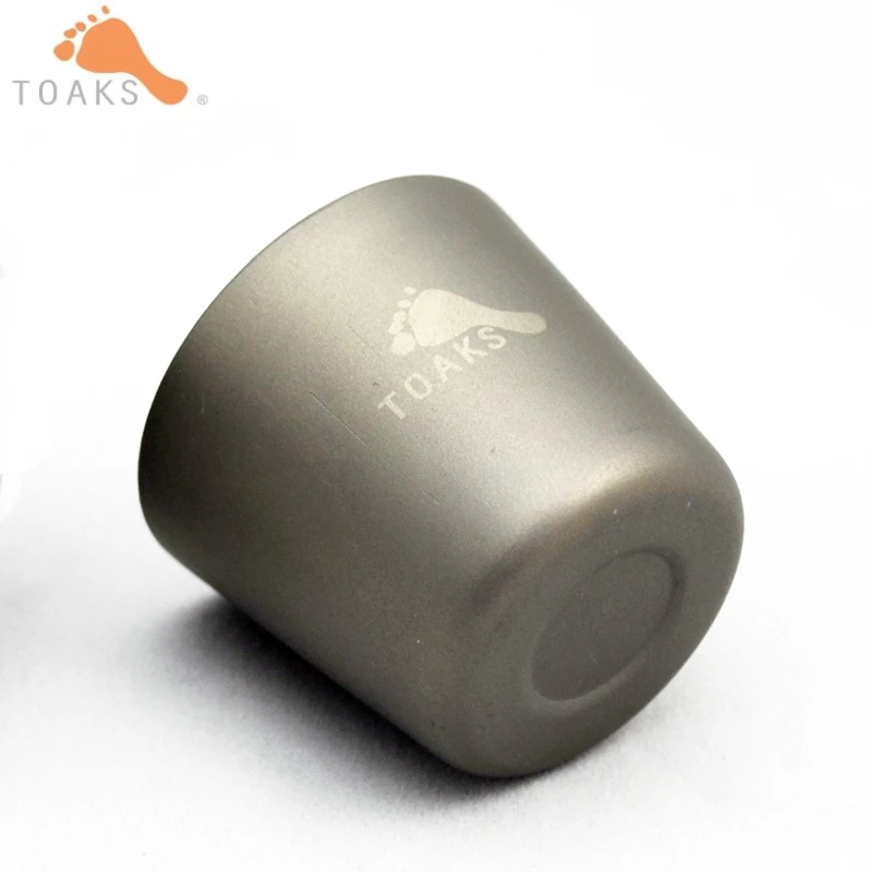TOAKS Mini taza de té 30 ml Camping al aire libre de titanio de vidrio de vino de taza de agua Lightweigh 1-Pack/2 -Pack/4-paquete SG-01