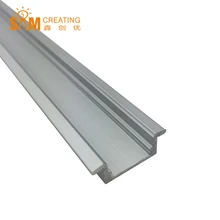 UnvarySam светодиодный алюминиевый канал с крышками концевых крышек и различными монтажными зажимами упаковка из 5*1 м сегментов, u-образная