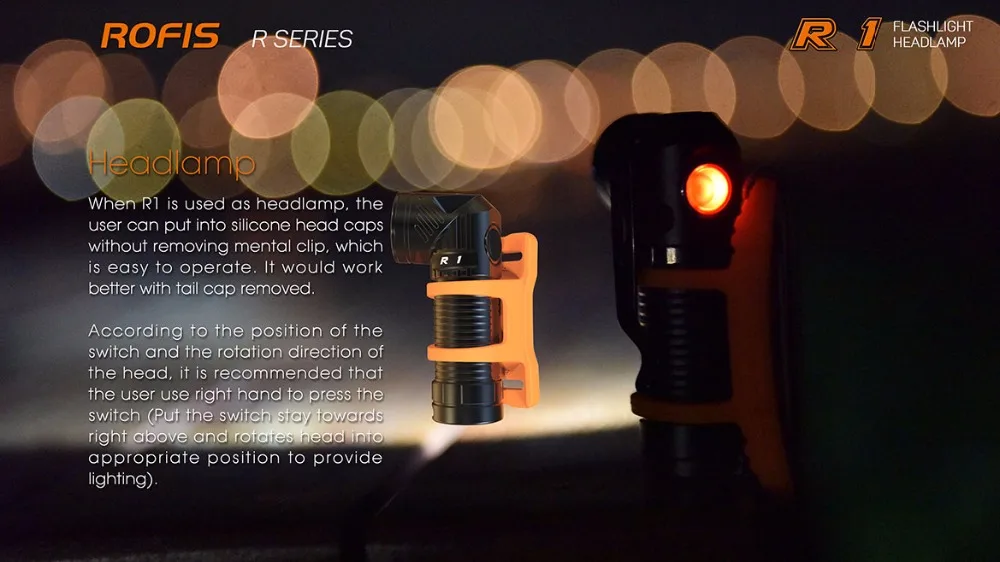 Rofis R1 16340/R2 14500/R3 18650 мини-фонарик CREE светодиодный фонарик с регулируемой головкой Магнитный USB фонарь с регулируемой головкой