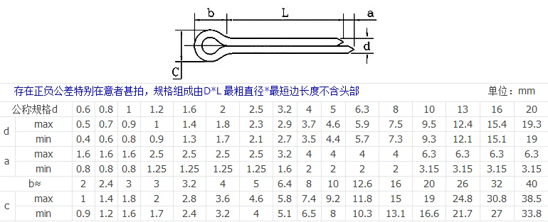 10 шт./лот M8 * 110 Нержавеющая сталь 304 Разделение шплинт U-булавки в форме