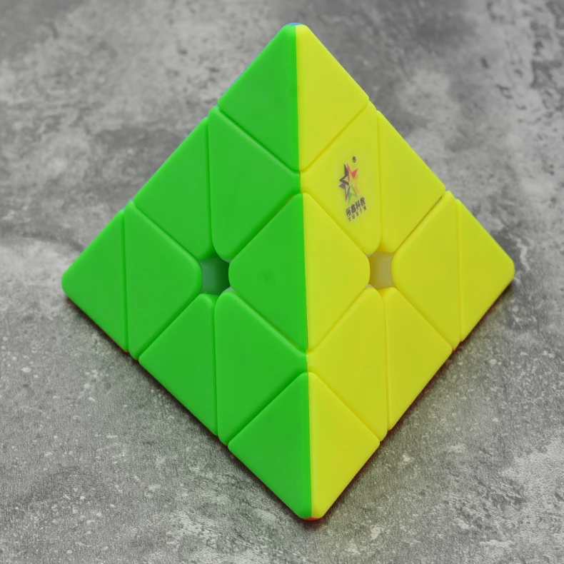 Новые Yuxin черный Kylin 3x3 пирамидальные кубик без наклеек Pyraminxed Чжишен Игрушки Magic Cube для мальчиков