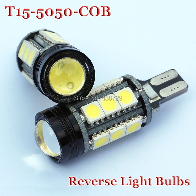 10X T15 W16W светодиодный COB светодиодный+ 15 SMD супер белые светодиодные с Canbus лампы Обратный светильник лампы для Tesla Honda Volkswagen Lada