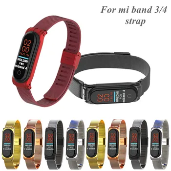 

Metal Strap bracelet Mi Band 4 3 Wrist Strap 4 3 NFC Straps Stainless Steel MiBand 4 3 Wrist Band Strap for Xiaomi MiBand