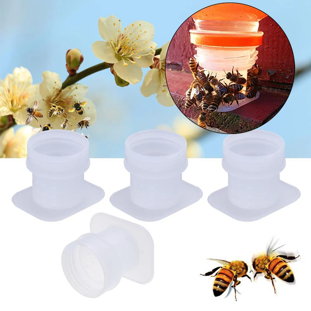 

200PCS Supplies beekeeping honey plastic needle anti drowning feeder rapid water cup drinker drinking bowl waterer equipment