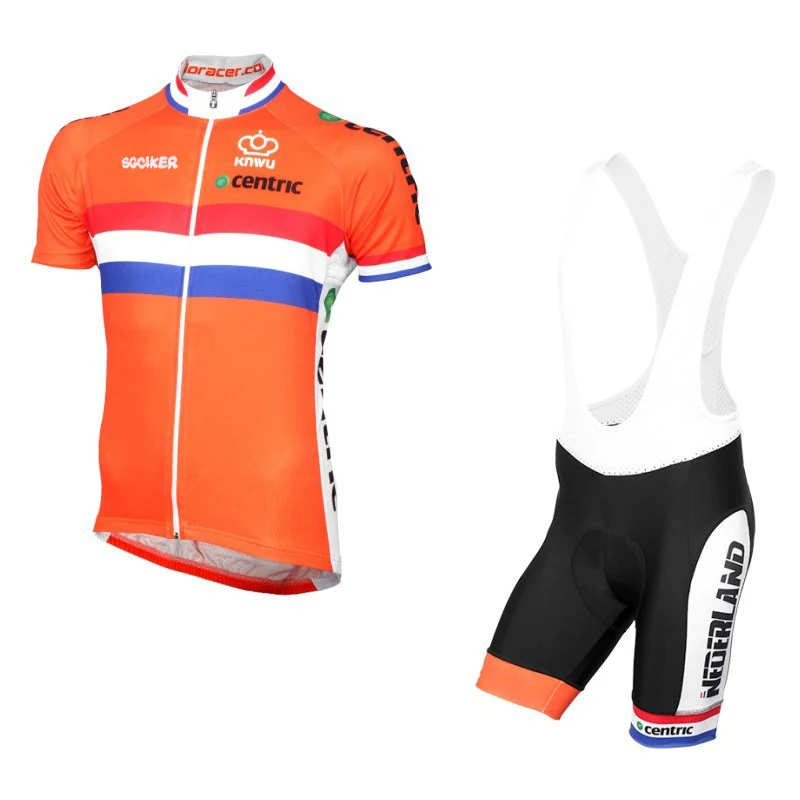 Pro Team netherlands summer mens quick dry Cycling jersey Dutch flag