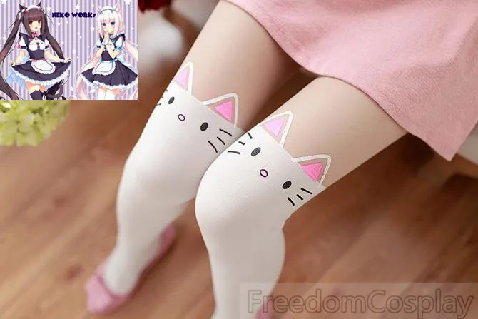 

Nekopara Vanilla Chocola Cosplay Socks